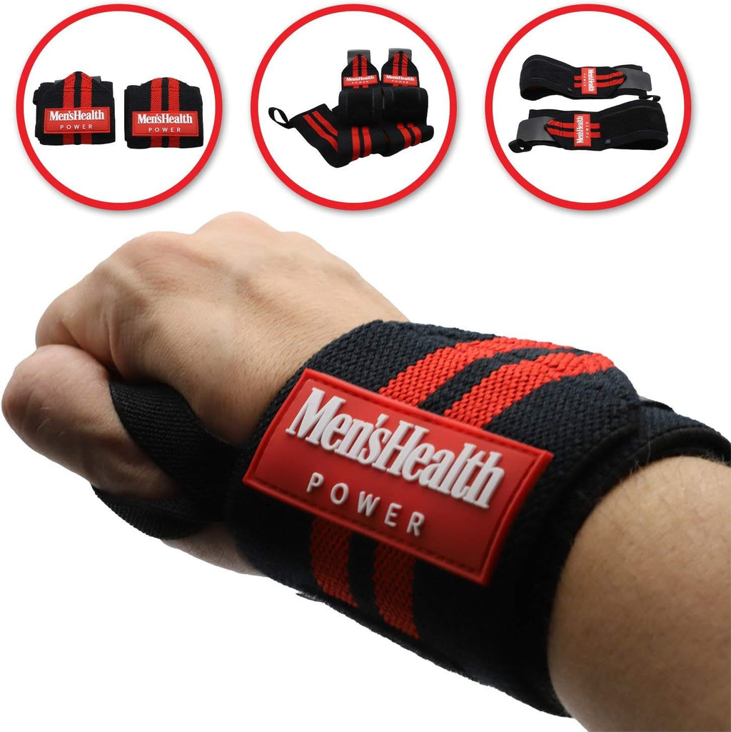 Men's Health POWER rannesiteet, musta/punainen