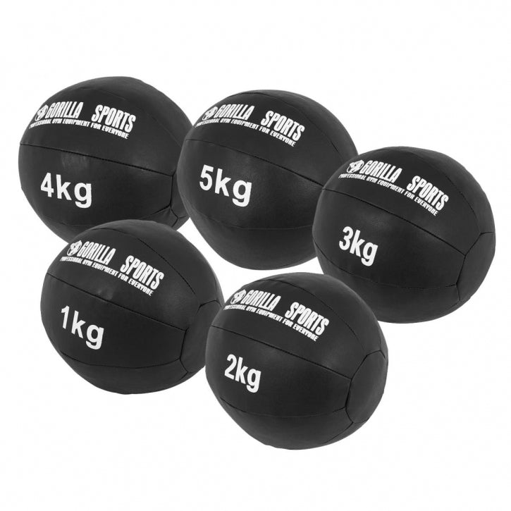 Wall Ball medicininių kamuolių rinkinys 1-5 kg