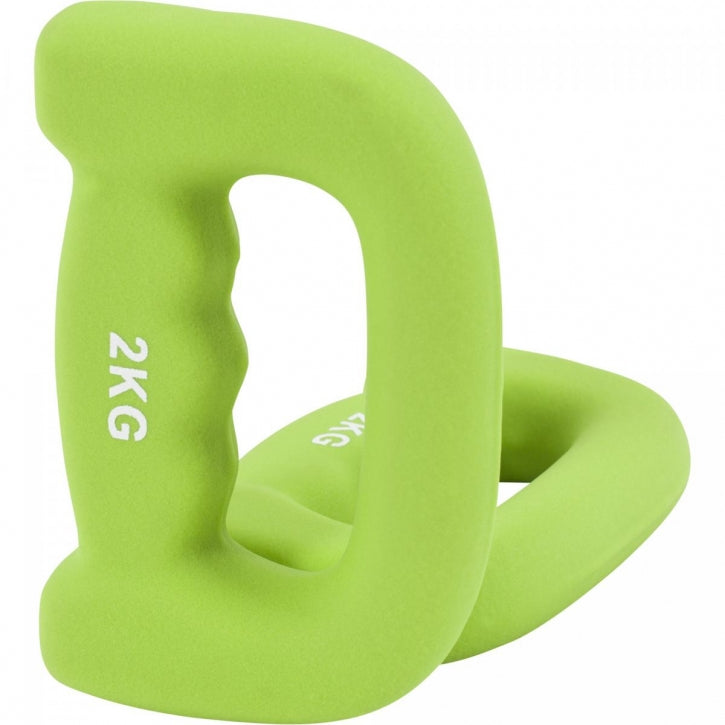 Hantelių su rankenomis rinkinys 1–5 kg su neopreno danga