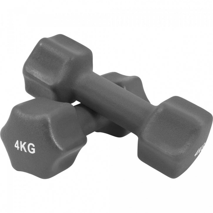 Aerobika Hexagon hantelių rinkinys 1–10 kg su neopreno danga