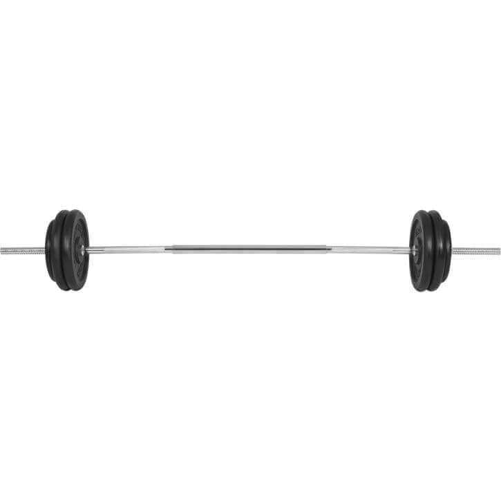 E serijos štangos rinkinys 56,5 kg su ketaus svoriais