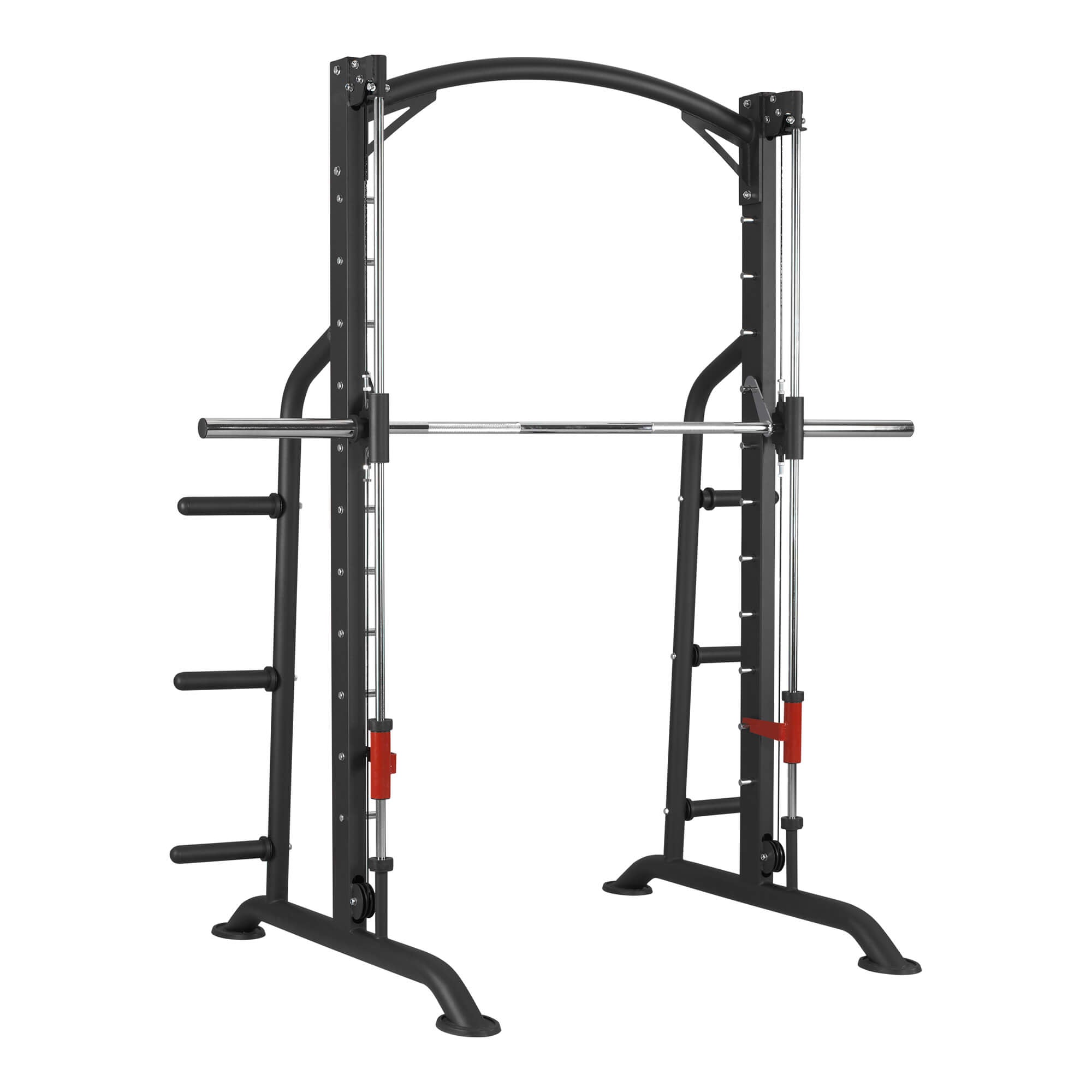Multipress Power Rack Smith treniruoklis su svorio diskų stovu