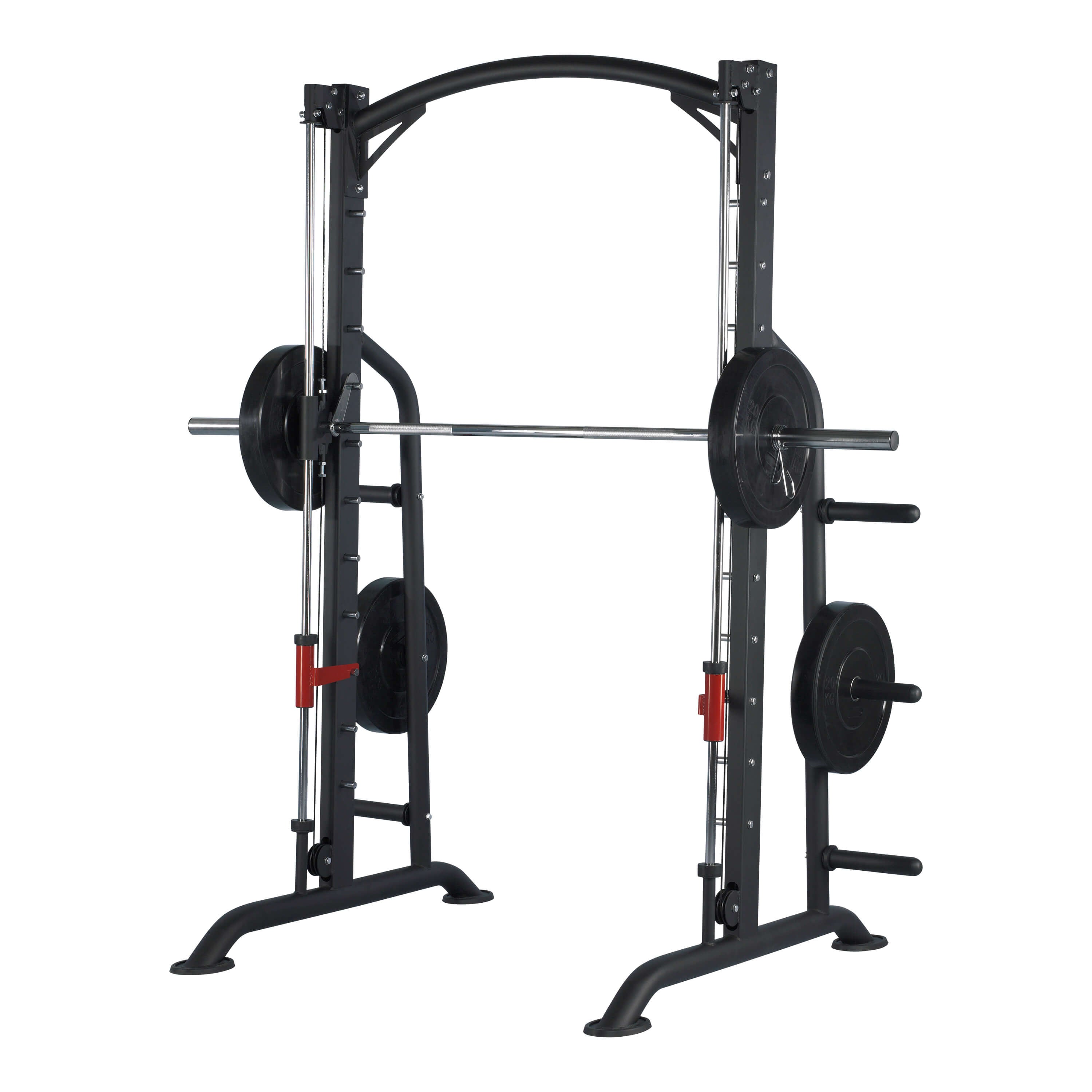 Multipress Power Rack Smith treniruoklis su svorio diskų stovu