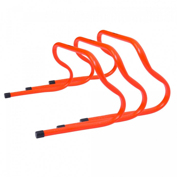 Treniruočių barjerai 3 vnt., 15–50 cm koordinacijos treniruotėms