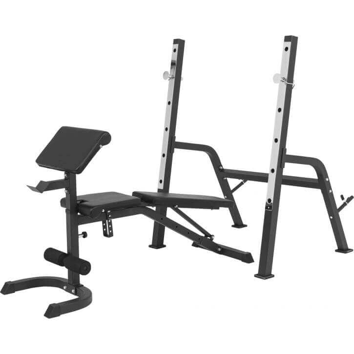 Reguliuojamas 5-in-1 svorių kilnojimo suoliukas, max 200 kg
