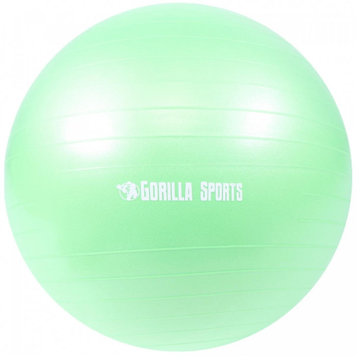 Matinis gimnastikos kamuolys 55 cm su pompa, įvairių spalvų