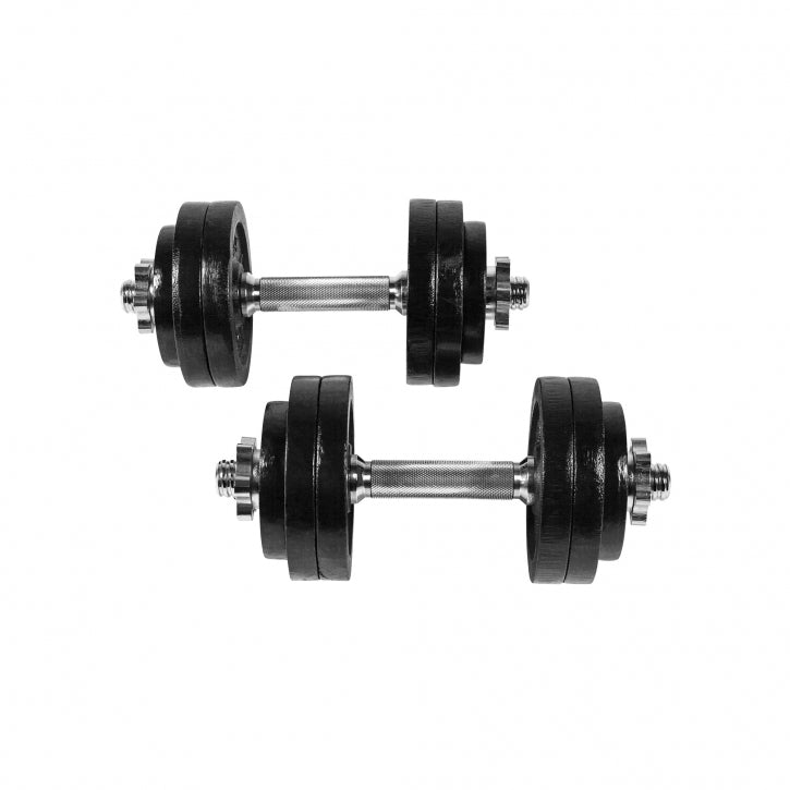 Reguliuojami ketaus hanteliai 30 kg, 2 vnt.