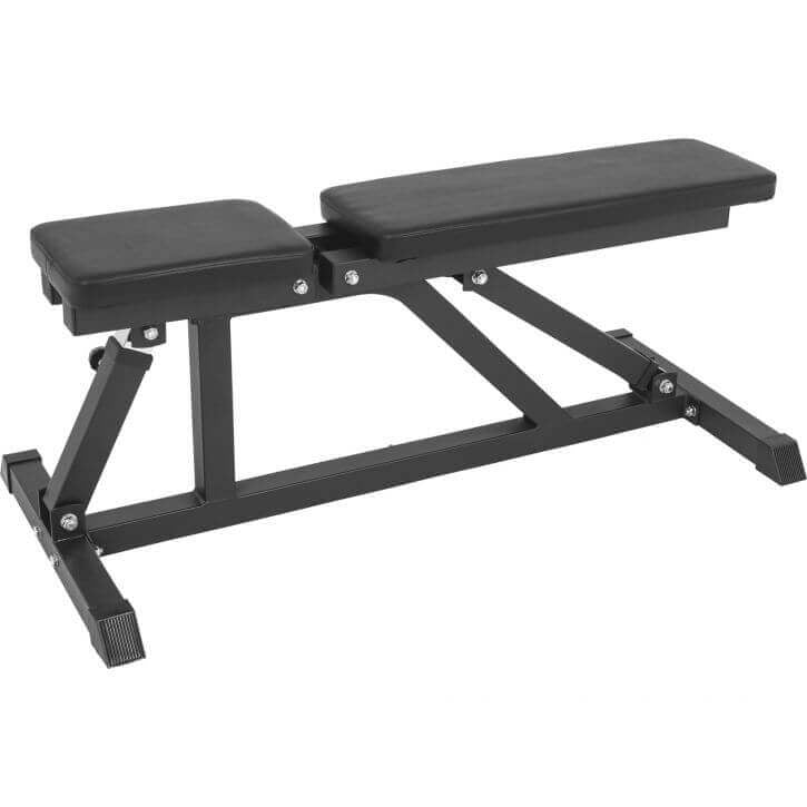 Reguliuojamas nuožulnus suoliukas max 200 kg, Black Edition