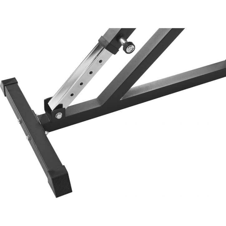 Reguliuojamas nuožulnus suoliukas max 200 kg, Black Edition