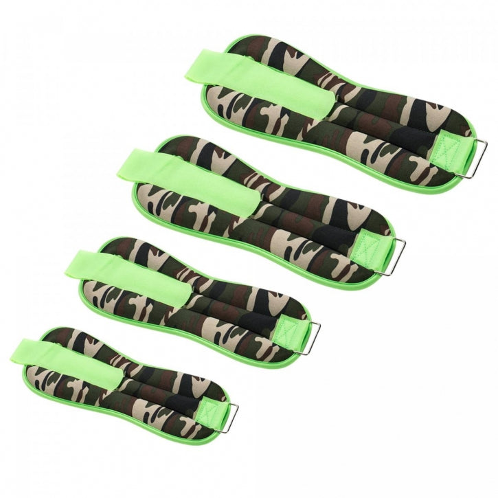 Svoriai kulkšnims ir svoriai riešams 10 kg rinkinys, camo