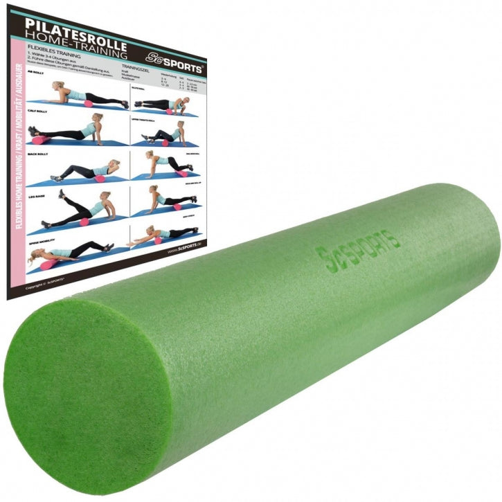 ScSPORTS pilateso volelis 90 x 15 cm, žalias