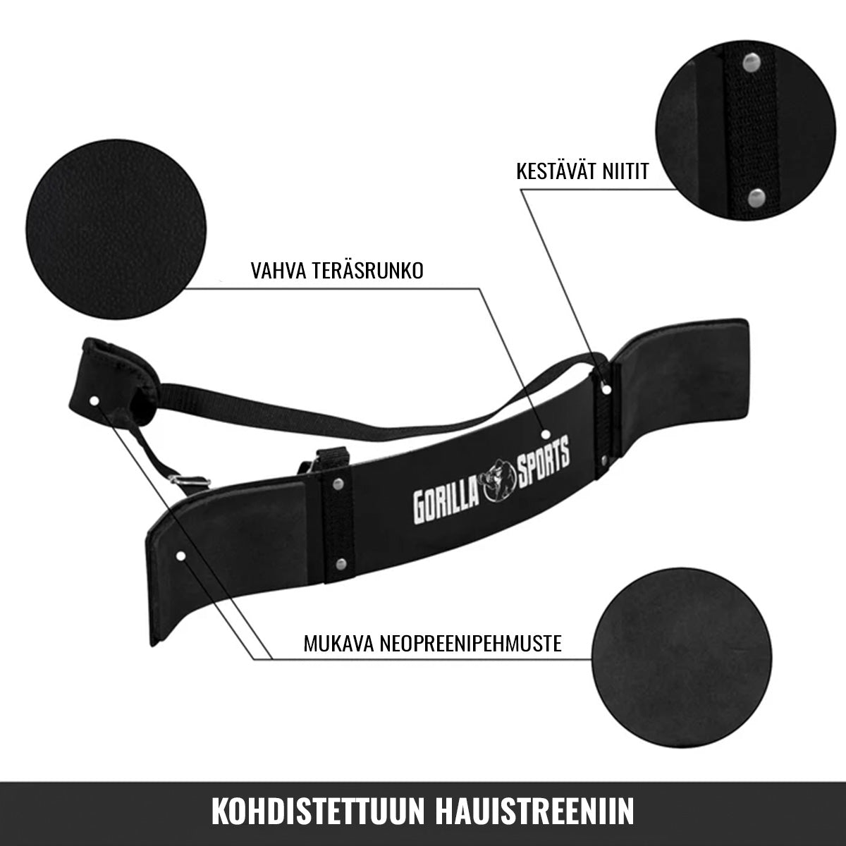 Arm Blaster bicepso atrama su kaklo atrama