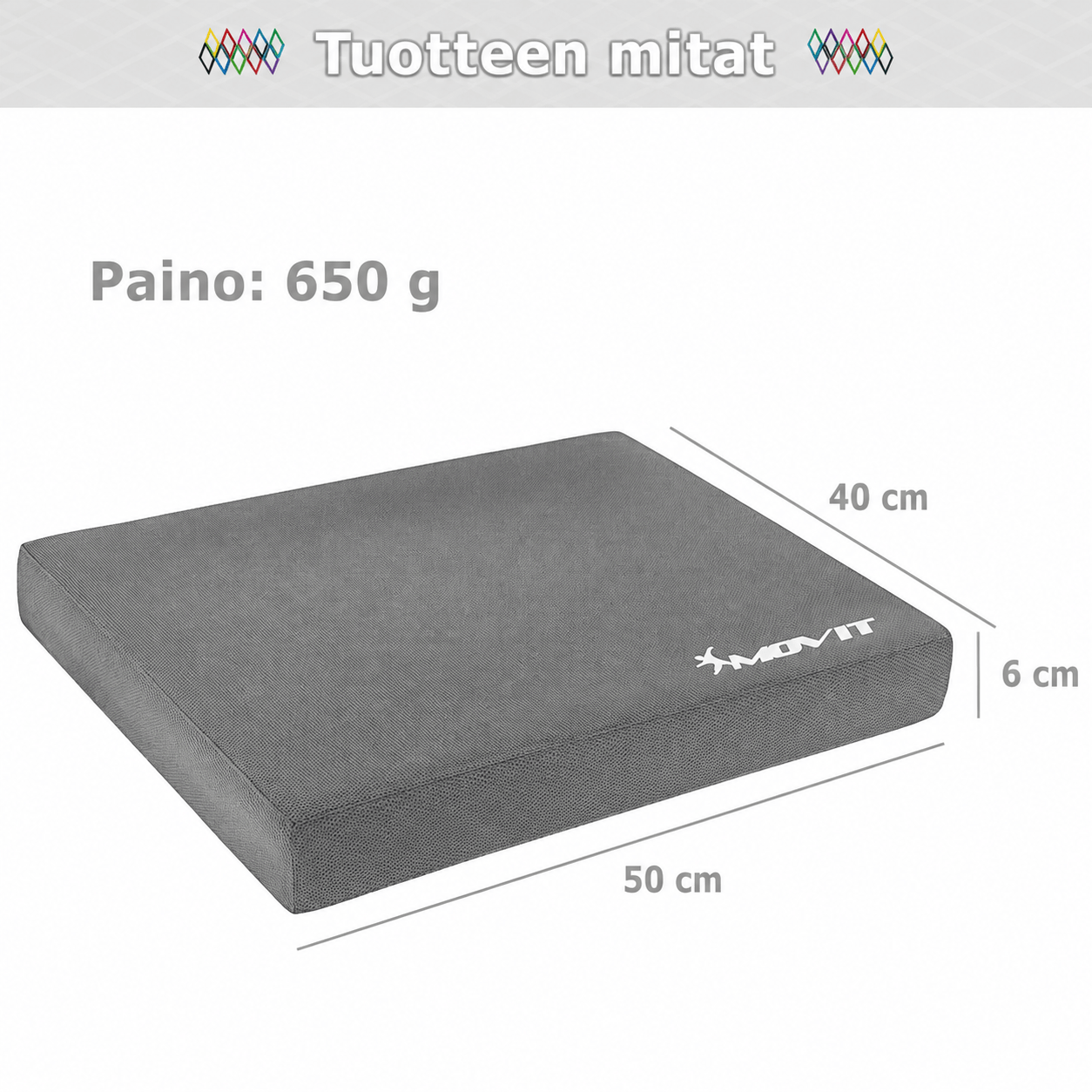 Balance Pad pusiausvyros pagalvėlė 50 x 40 x 6 cm