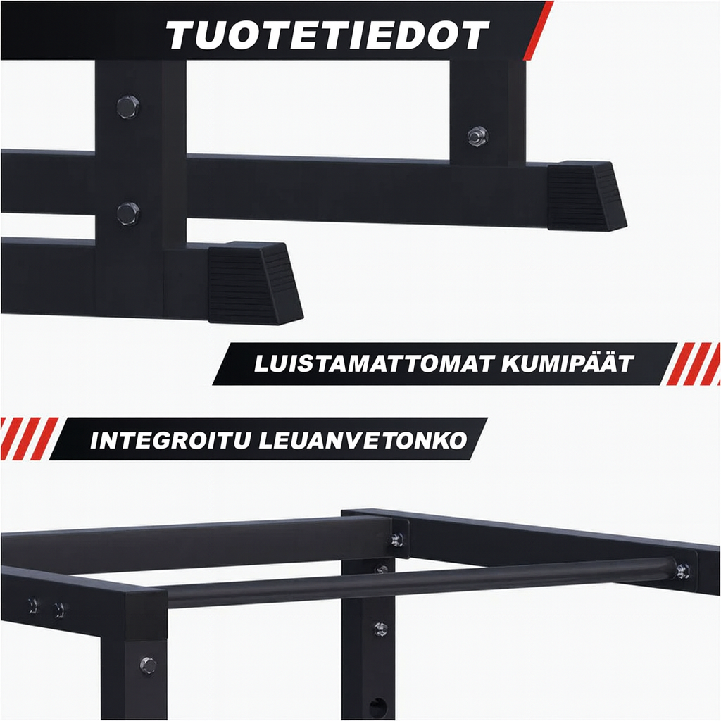 Pritūpimų narvas / Power Rack 200 kg, juodas