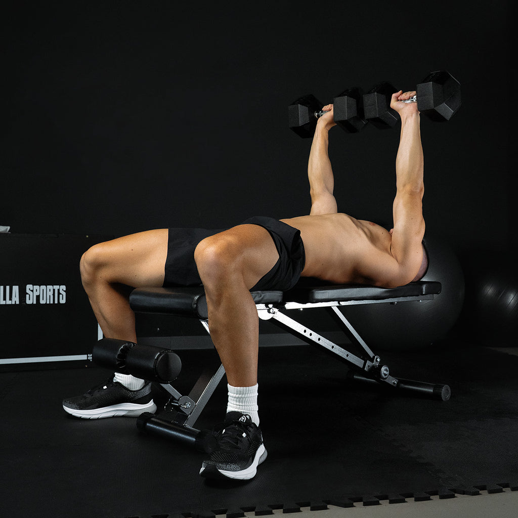 Hex hantelis 2-50 kg su gumine danga