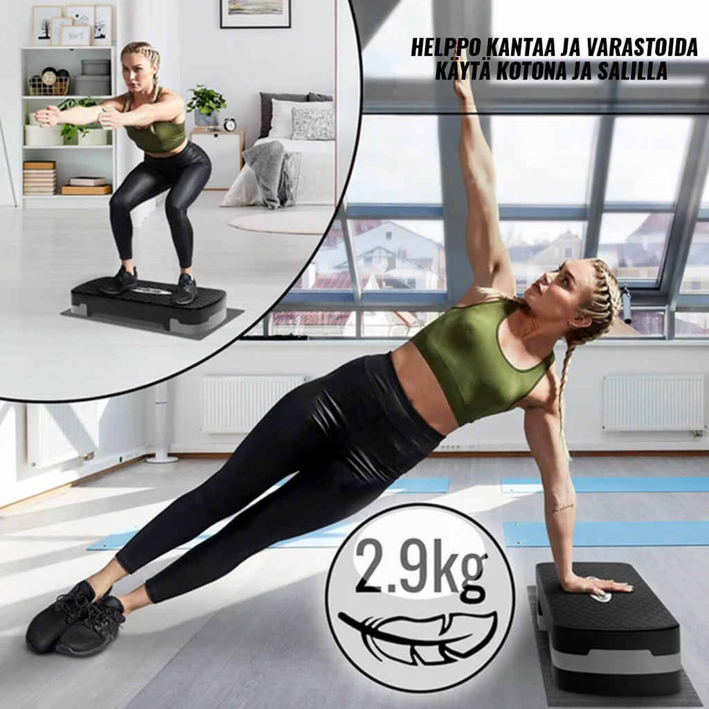 Reguliuojamo aukščio aerobika STEP platforma, 3 lygiai