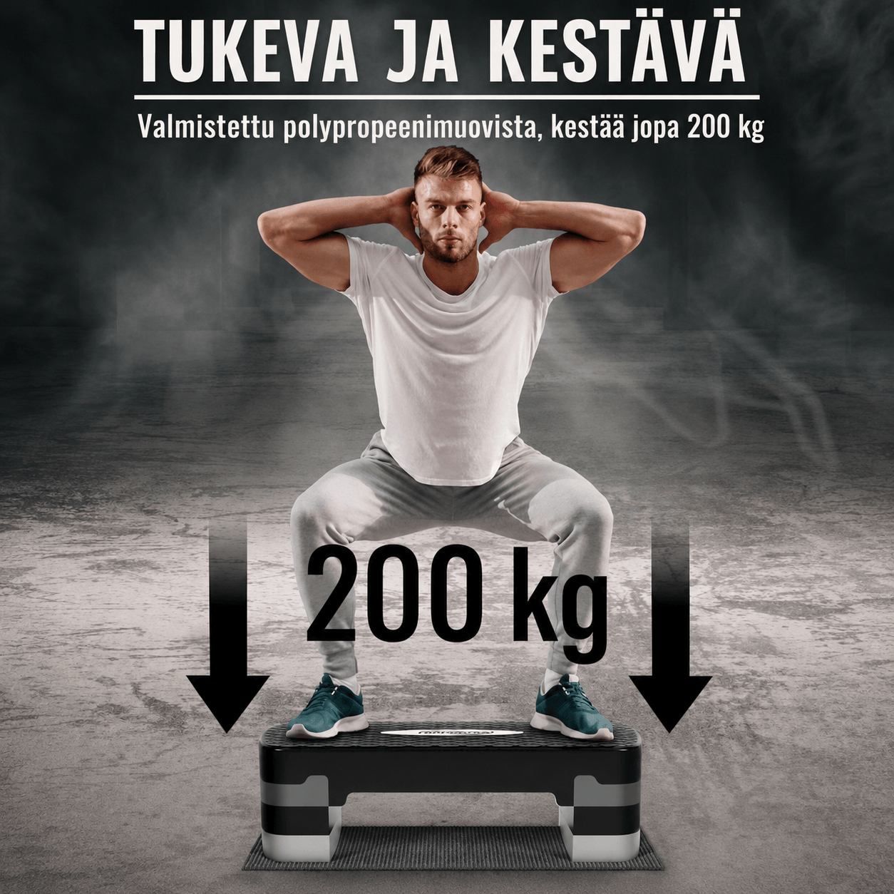 Reguliuojamo aukščio aerobika STEP platforma, 3 lygiai