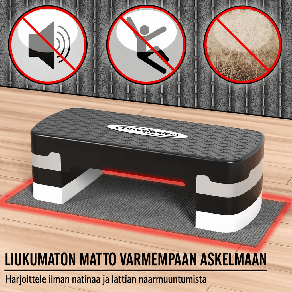Reguliuojamo aukščio aerobika STEP platforma, 3 lygiai