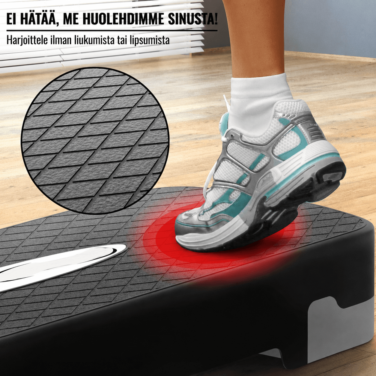 Reguliuojamo aukščio aerobika STEP platforma, 3 lygiai