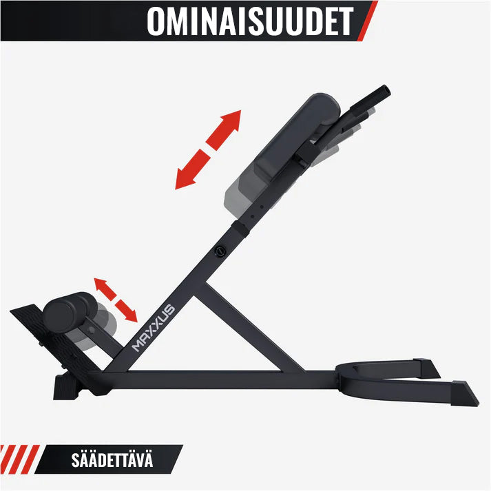 Reguliuojamas nugaros suoliukas su lygiagrečių atramomis 150kg