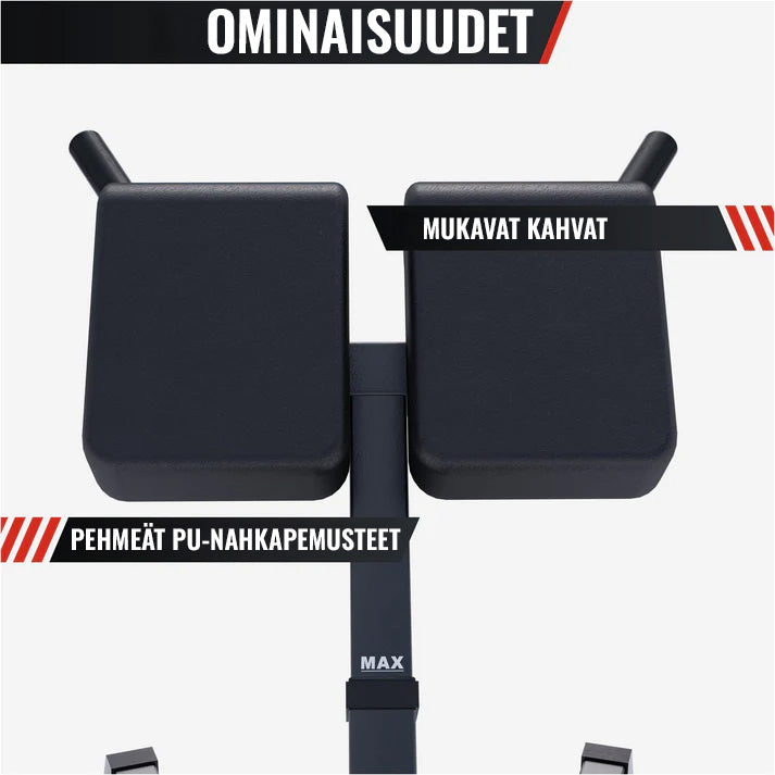 Reguliuojamas nugaros suoliukas su lygiagrečių atramomis 150kg
