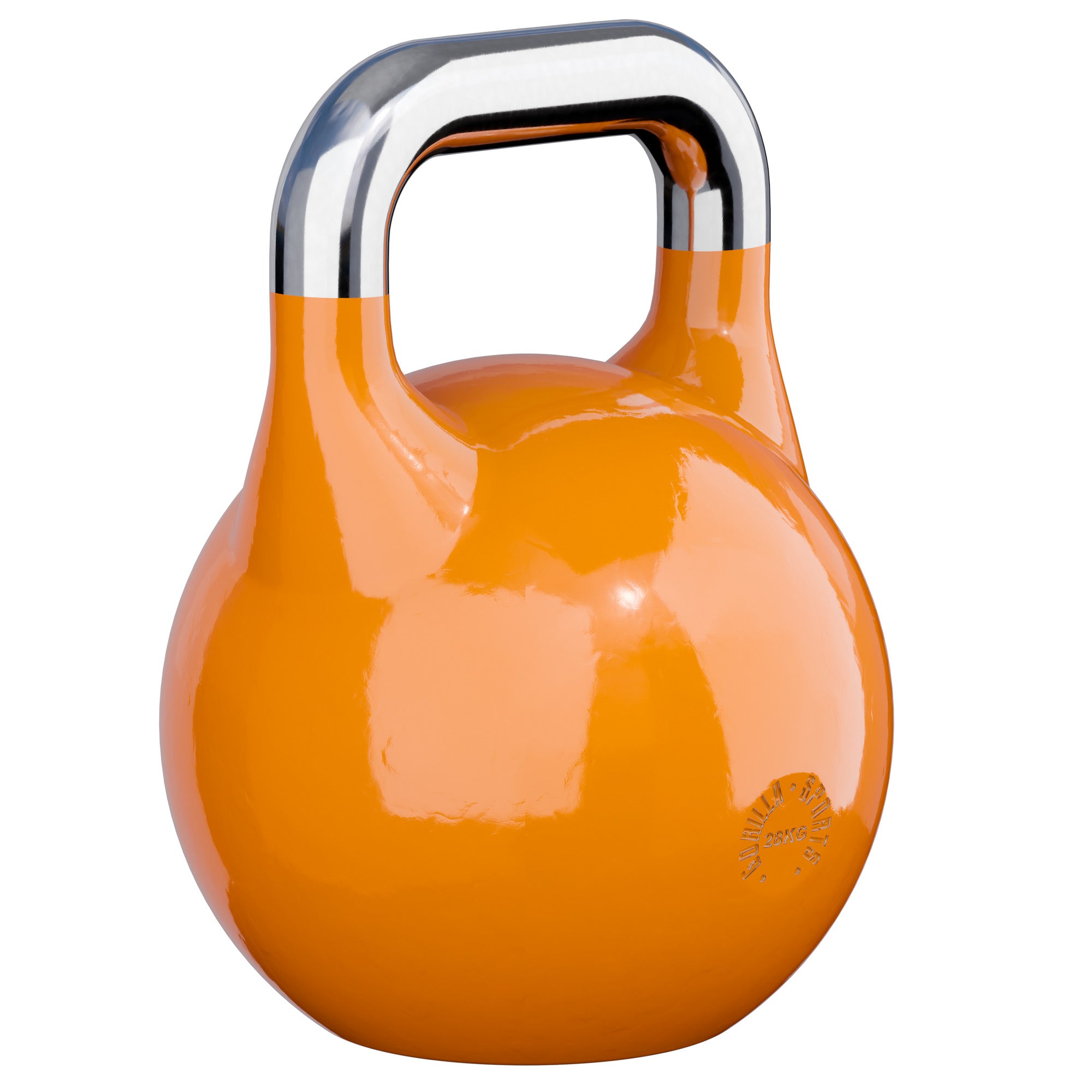 Varžybinė gira 28 kg, oranžinė, lieto plieno