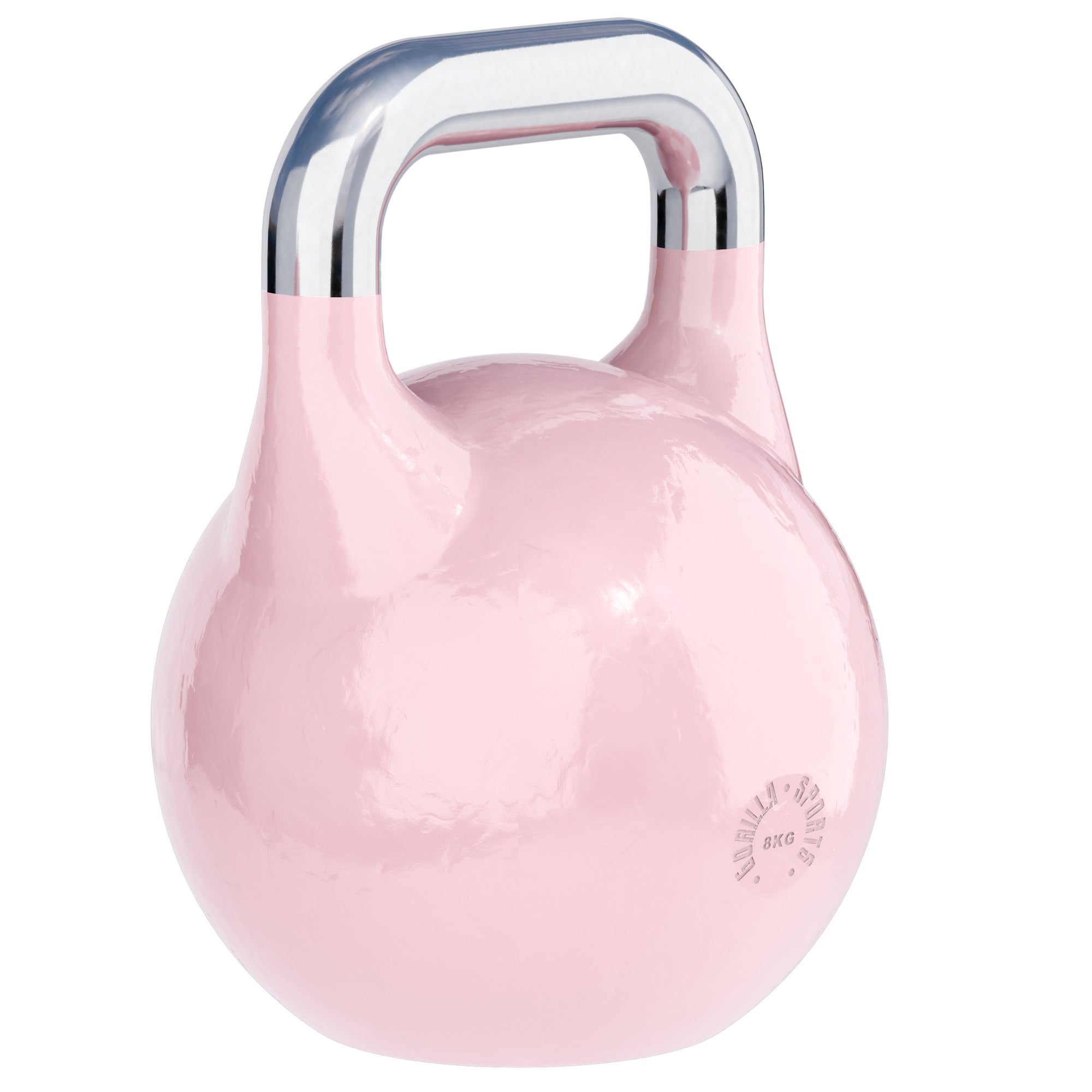 Varžybinė gira 8 kg, rožinė, lieto plieno