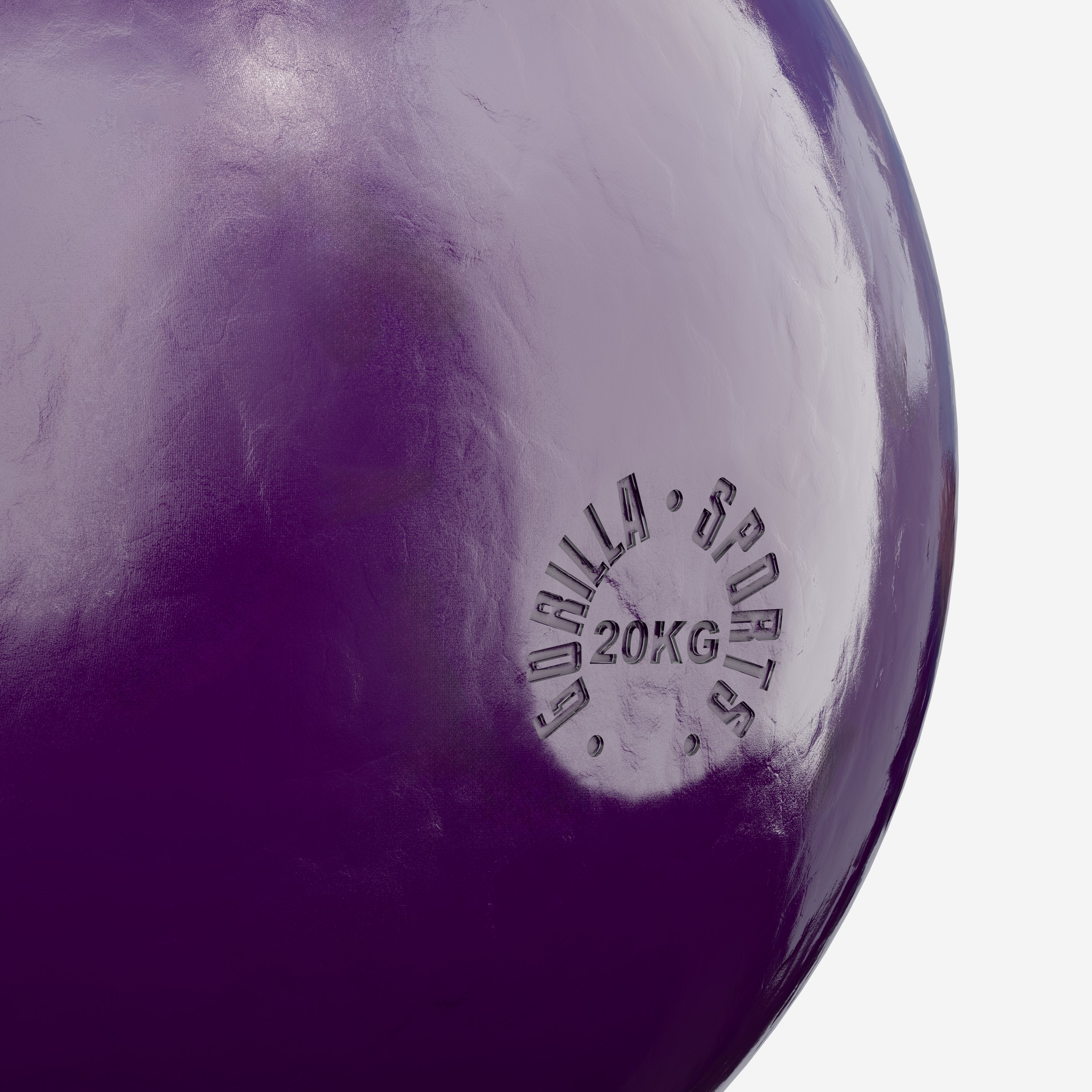 Varžybinė gira 20 kg, violetinė, lieto plieno