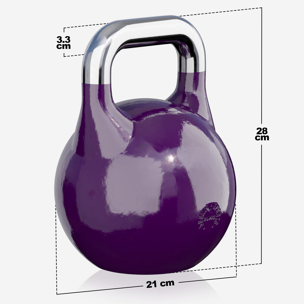 Varžybinė gira 20 kg, violetinė, lieto plieno