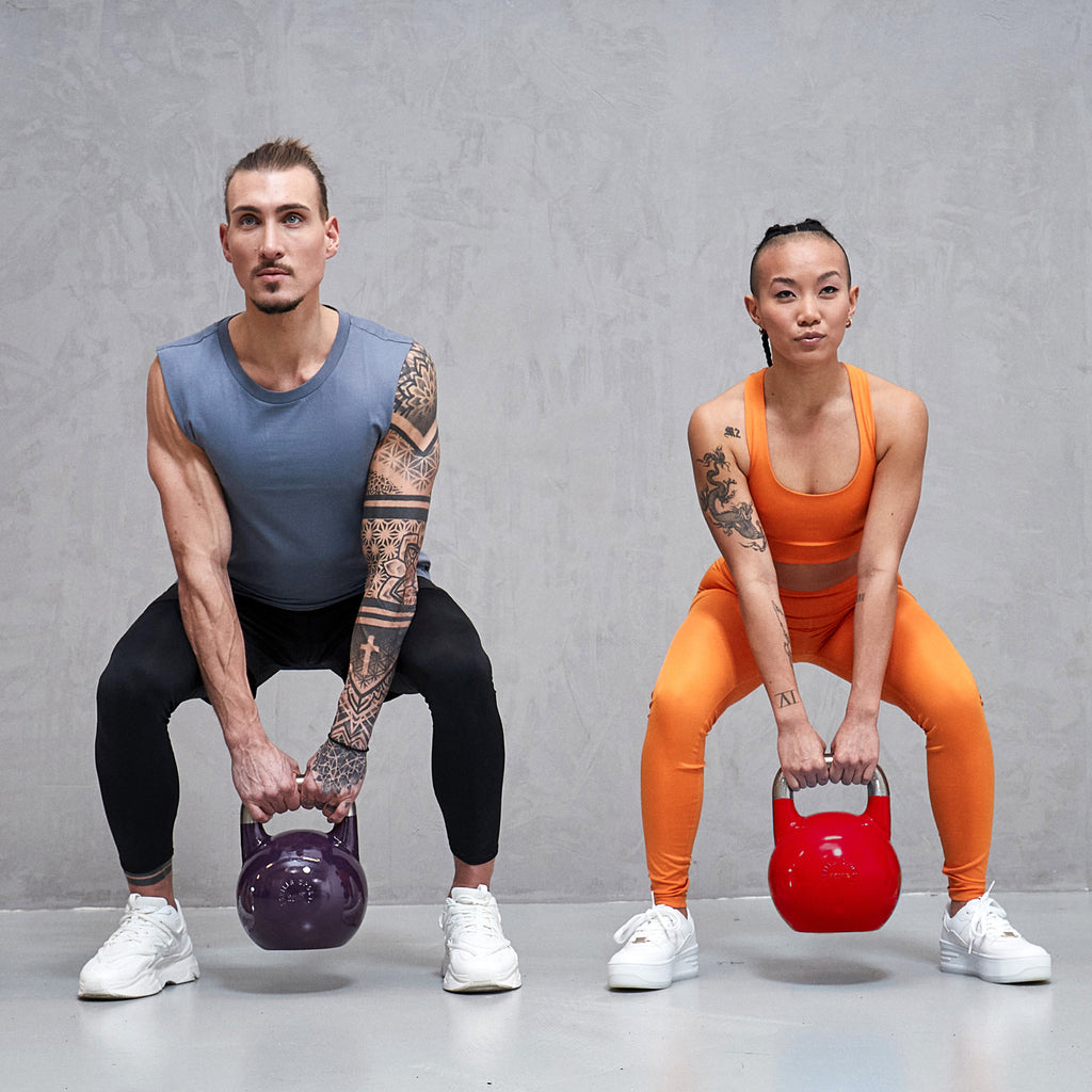 Varžybinė gira 20 kg, violetinė, lieto plieno