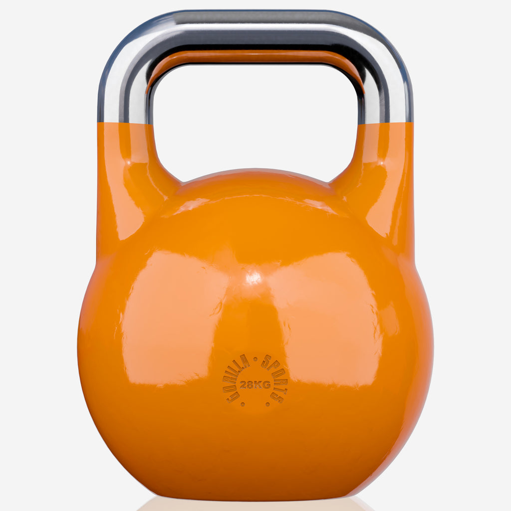 Varžybinė gira 28 kg, oranžinė, lieto plieno