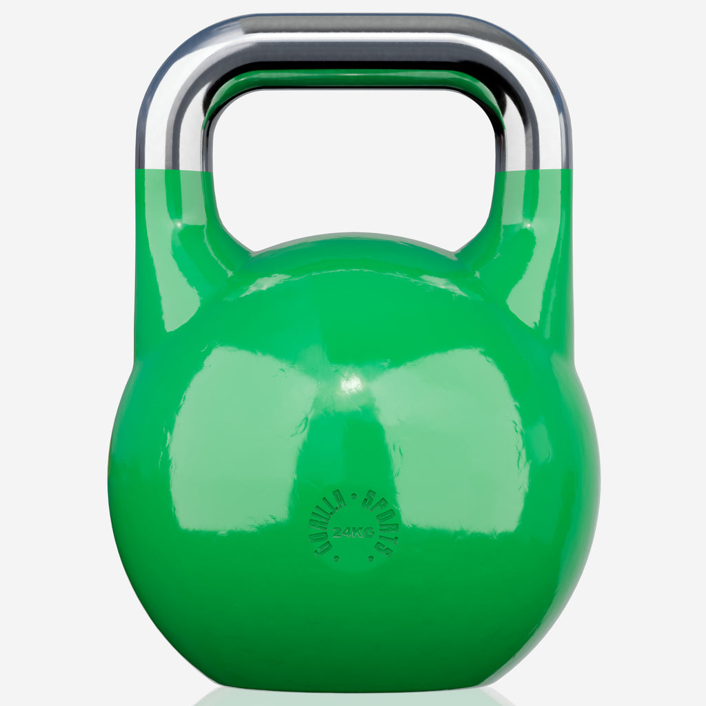 Varžybinė gira 24 kg, žalia, lieto plieno