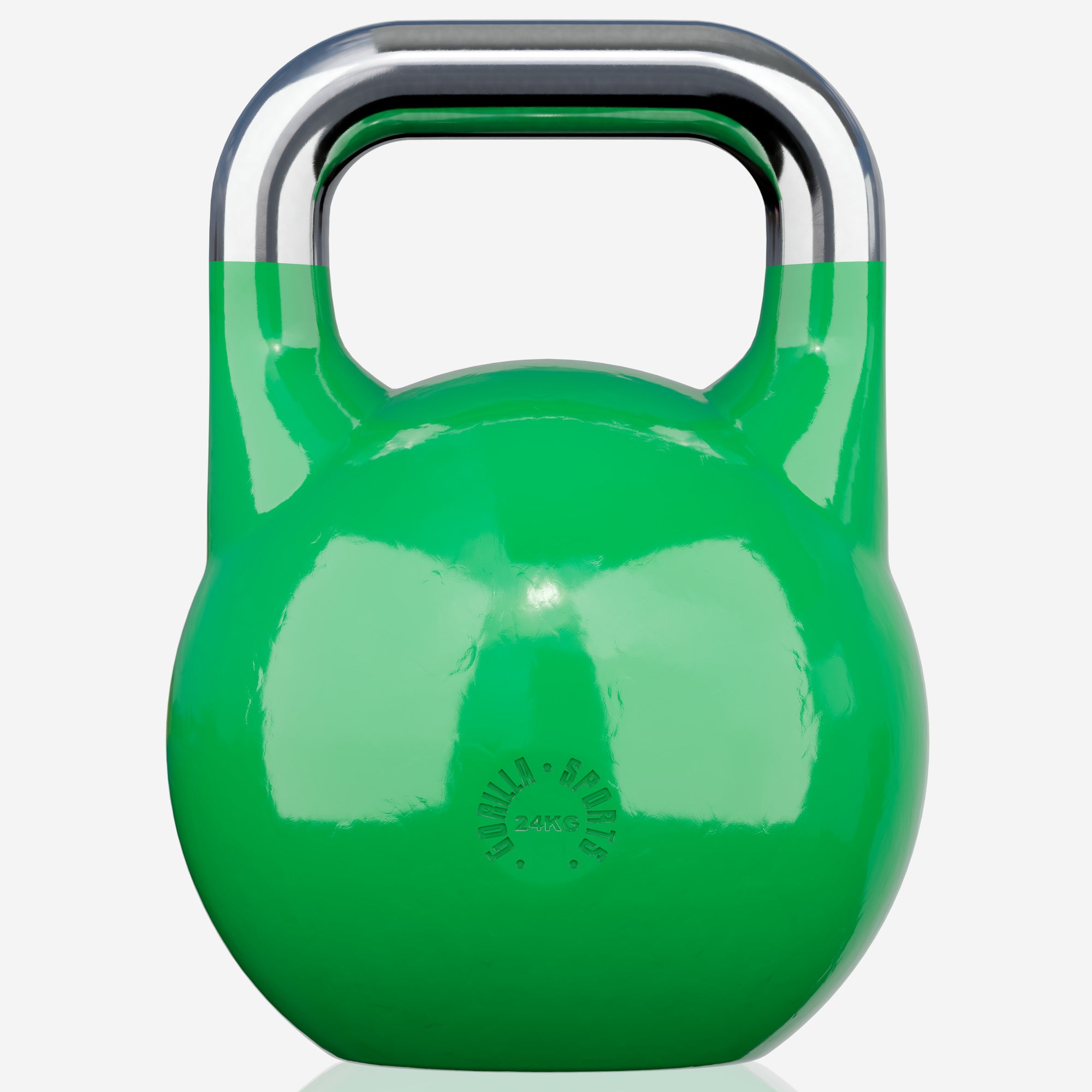 Varžybinė gira 24 kg, žalia, lieto plieno
