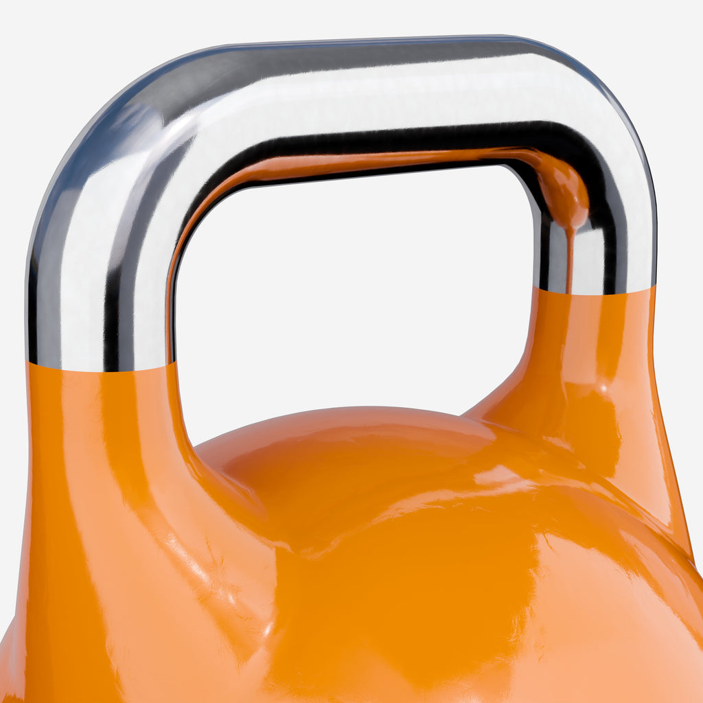 Varžybinė gira 28 kg, oranžinė, lieto plieno