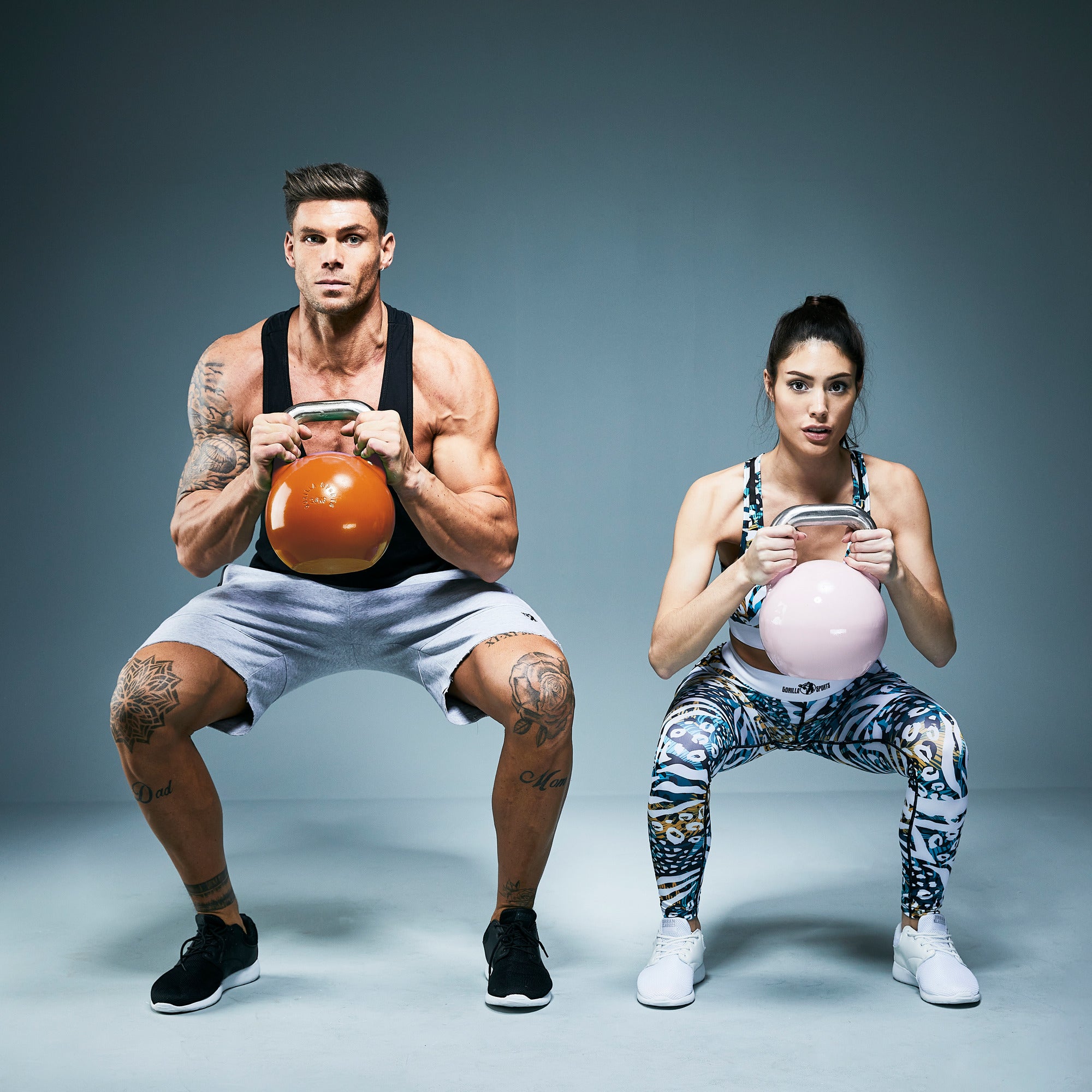 Varžybinė gira 28 kg, oranžinė, lieto plieno