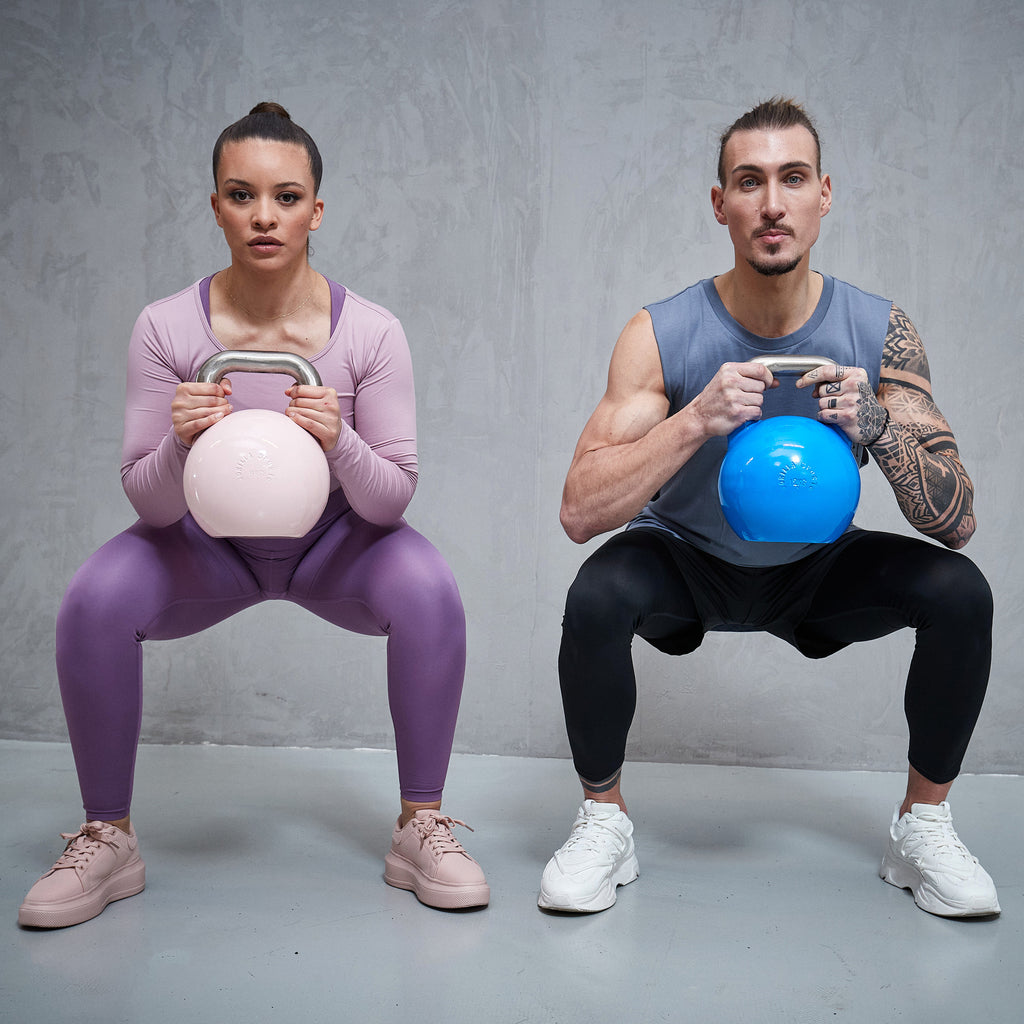 Varžybinė gira 8 kg, rožinė, lieto plieno