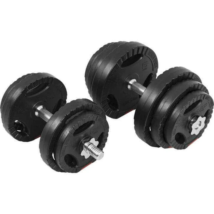 Tri Grip hantelių rinkinys 30 kg su 35 cm strypais