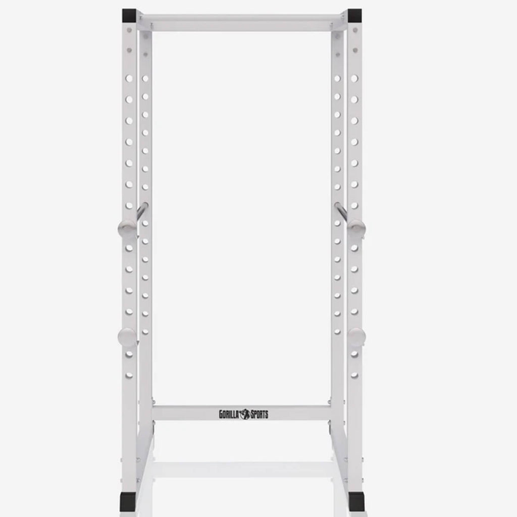 Power Rack pritūpimų stovas su apsauginiais strypais ir prisitraukimų skersiniu
