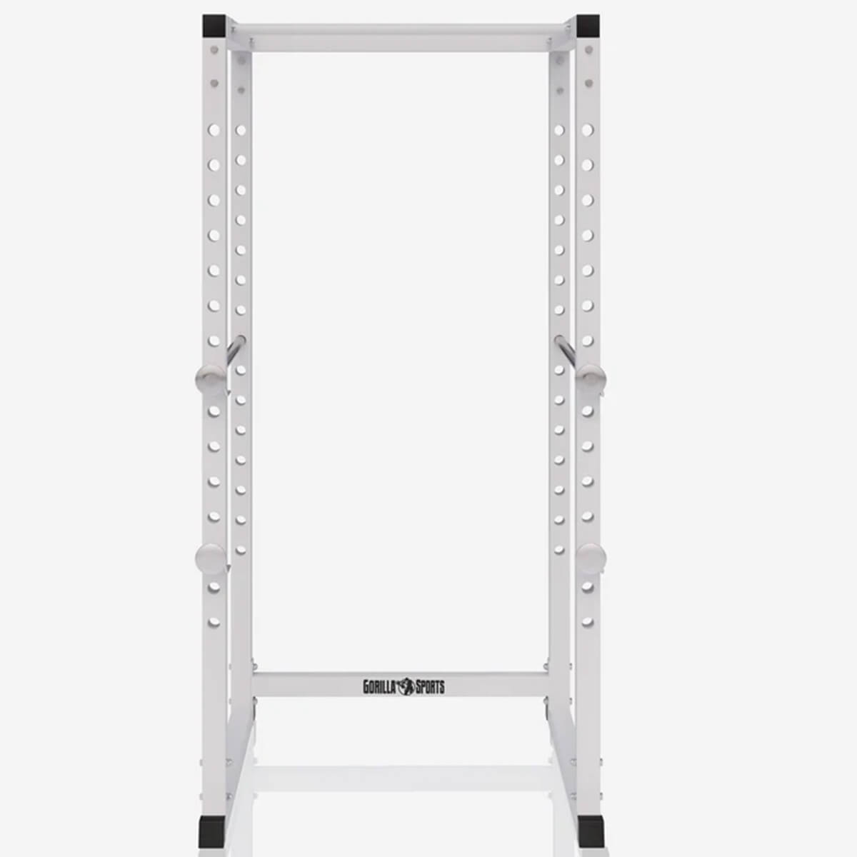 Power Rack pritūpimų stovas su apsauginiais strypais ir prisitraukimų skersiniu