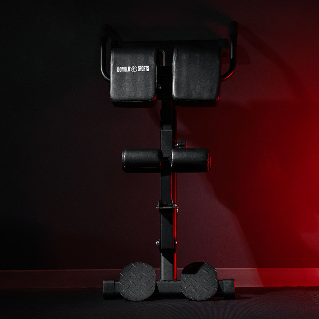 Sulankstomas nugaros suoliukas 150 kg, juodas