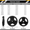 Ketaus Tri Grip svorio diskai 30/31 mm, 2–30 kg